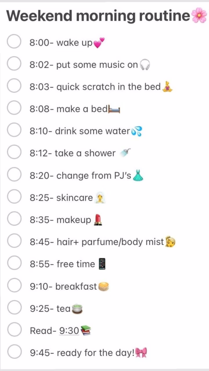 Morning routine (girls)