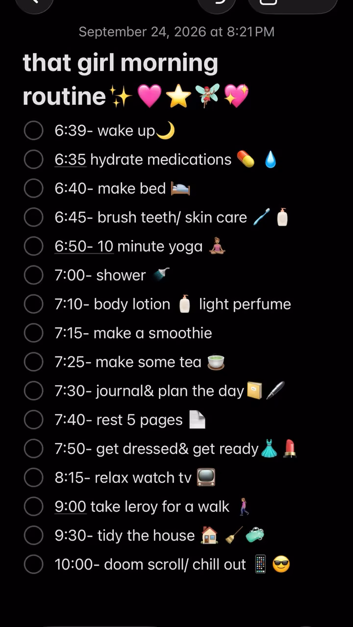 That girl routine