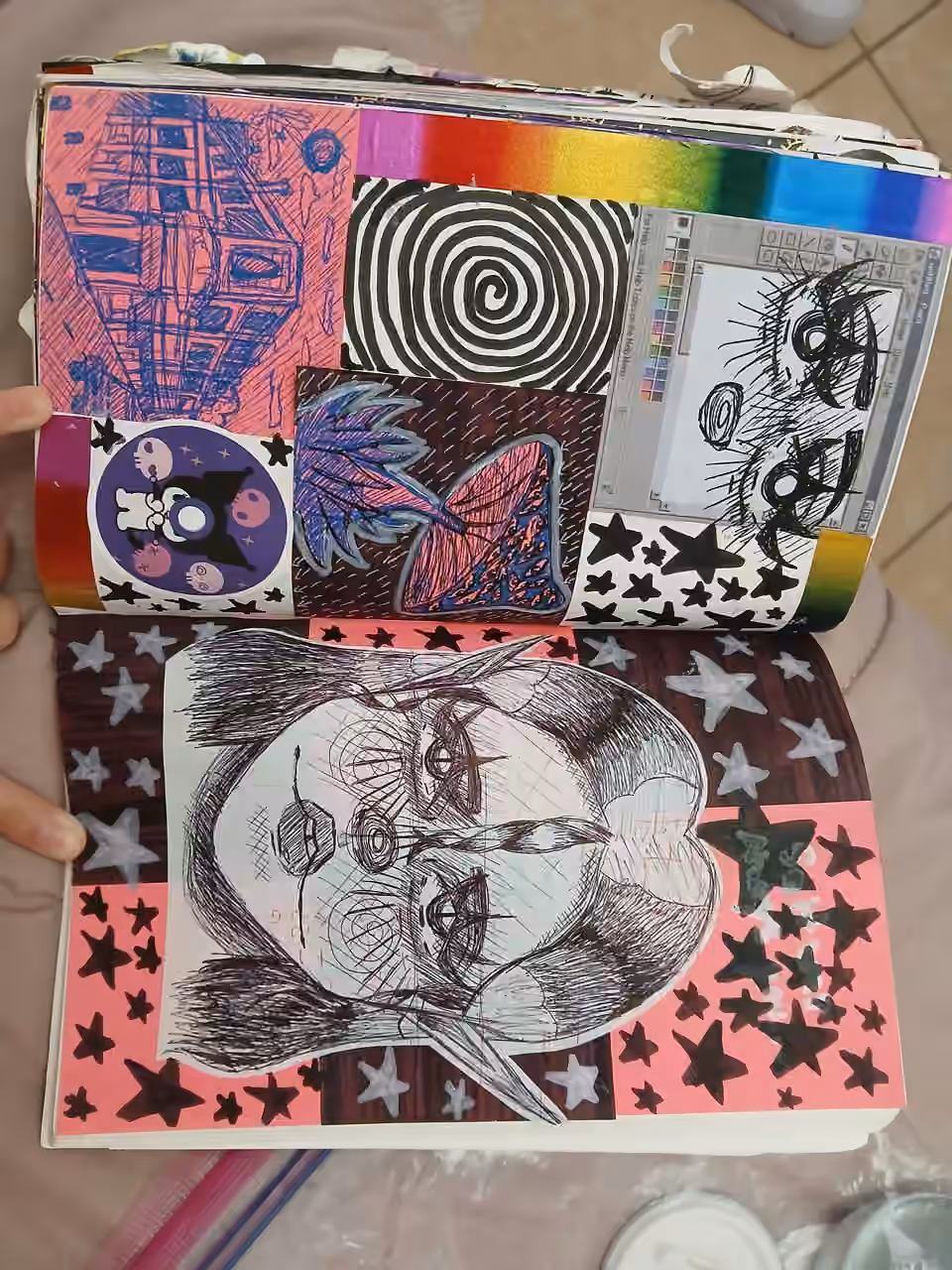 Sketchbook spreads