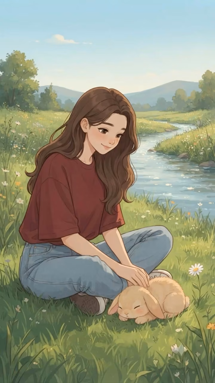 Soft girl illustrations