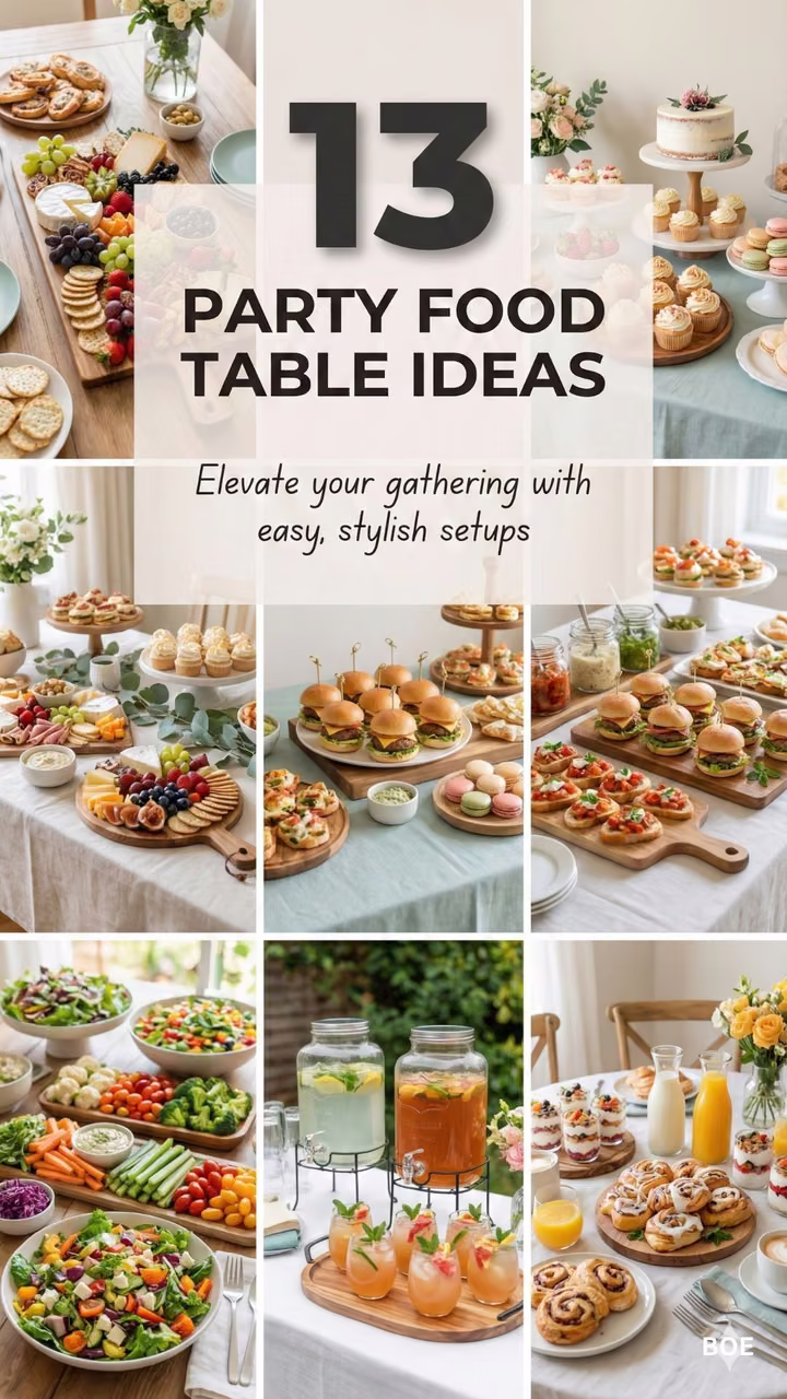 Birthday table setup