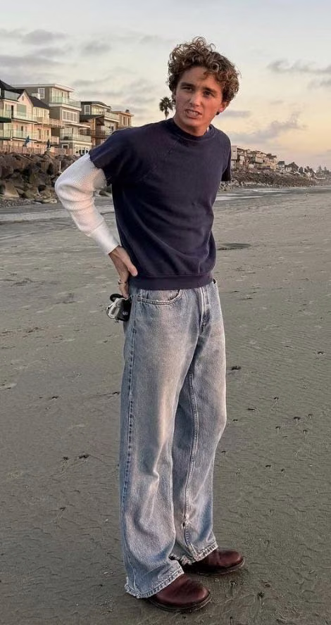 Layered boy looks