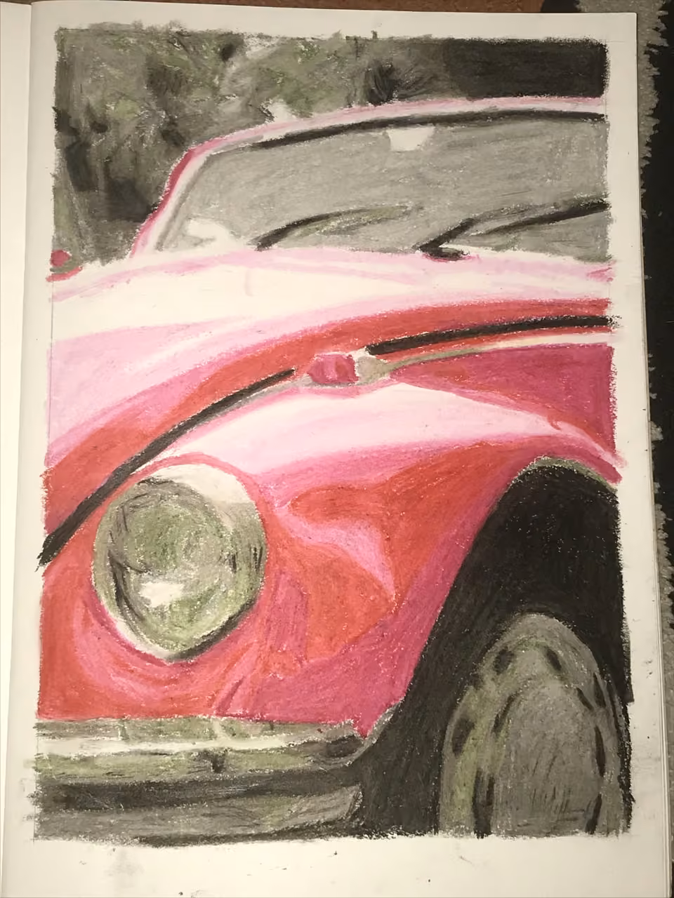 Soft pastel cars