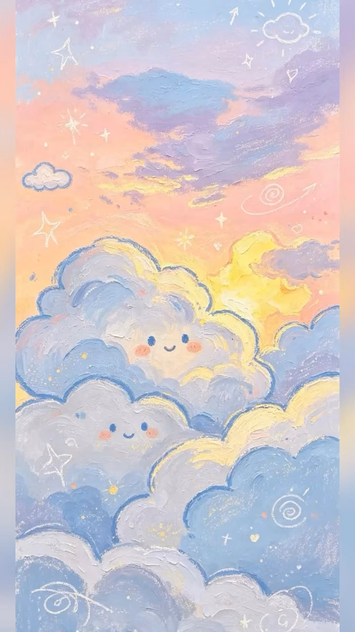 Pastel cartoons