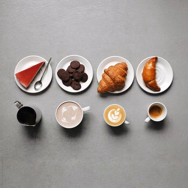 Coffee flat lays