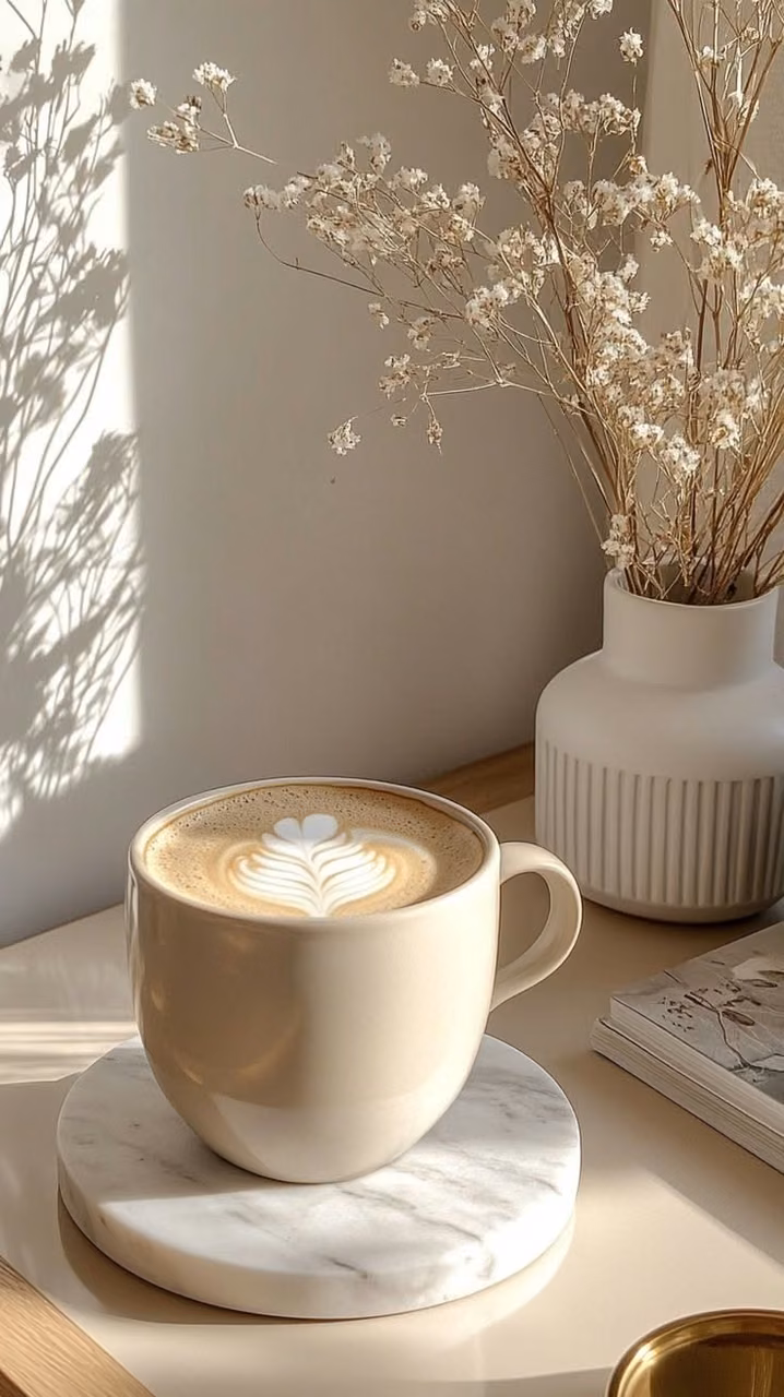 Soft morning coffee