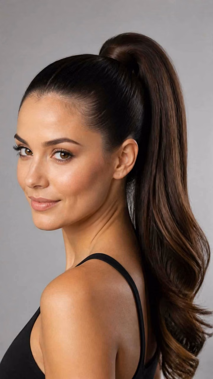 High ponytail