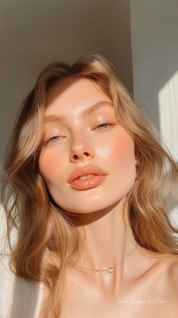 Glowy makeup