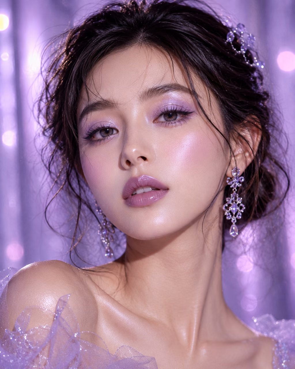 Lavender makeup