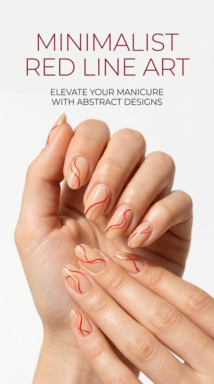Minimalist line nails