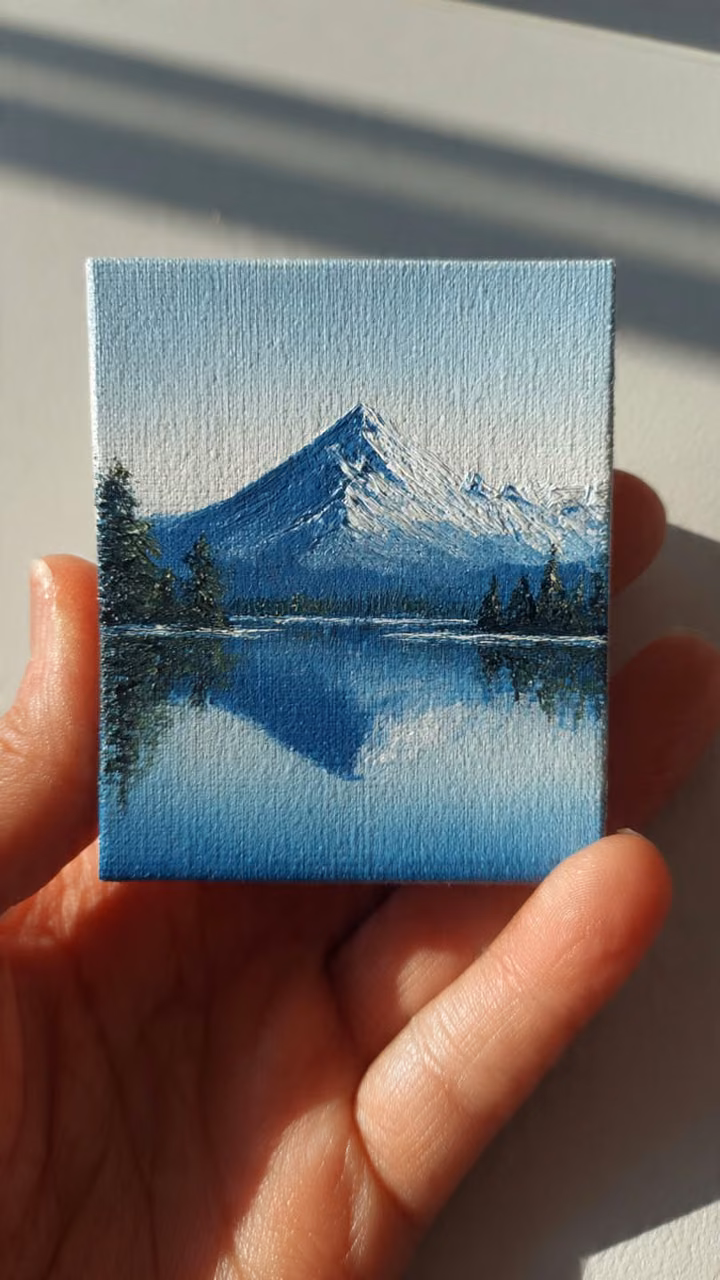 Mini canvas painting