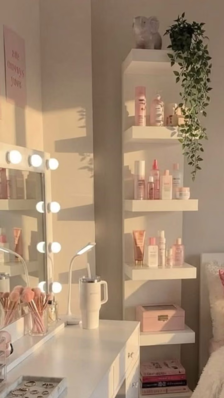 Soft girl room