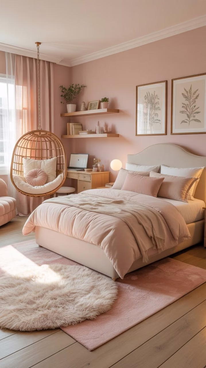 Soft pink room
