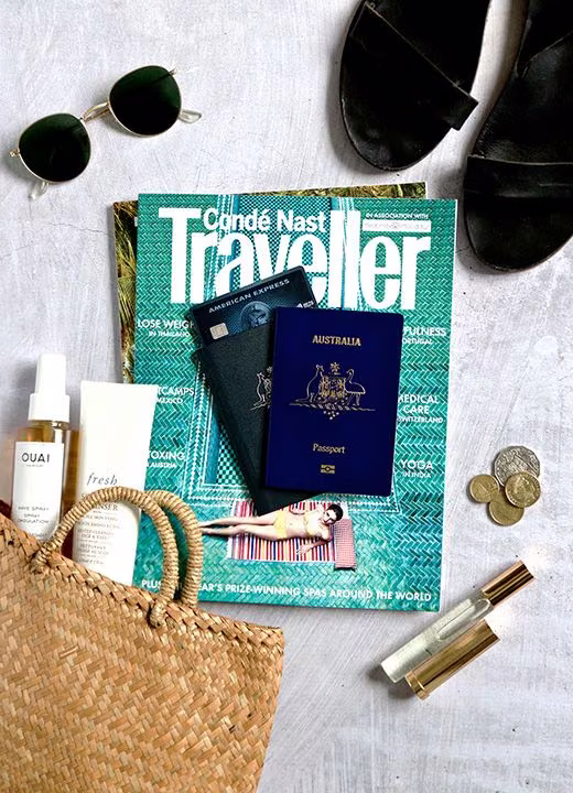 Travel flat lays